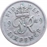 Великобритания 6 пенсов 1949 — 937046382