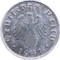 Монета Германия 10 рейхспфеннигов 1941