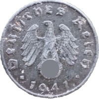 Монета Германия 5 рейхспфеннигов 1941