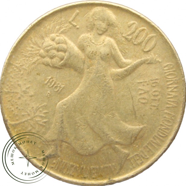 Италия 200 лир 1981