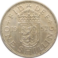 Монета Великобритания 1 шиллинг 1958