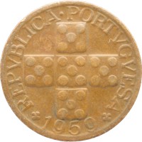 Монета Португалия 20 сентаво 1964