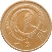 Монета Ирландия 1/2 пенни 1971