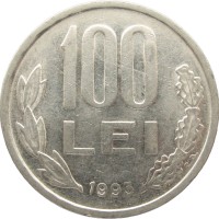 Монета Румыния 100 лей 1993