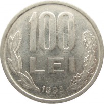 Монета Румыния 100 лей 1992