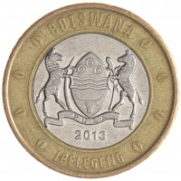 Монета Ботсвана 5 пула 2013