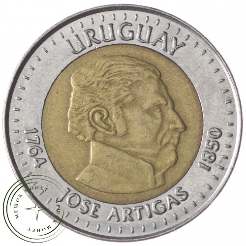 Уругвай 10 песо 2000