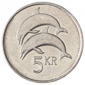 Монета Исландия 5 крон 2007