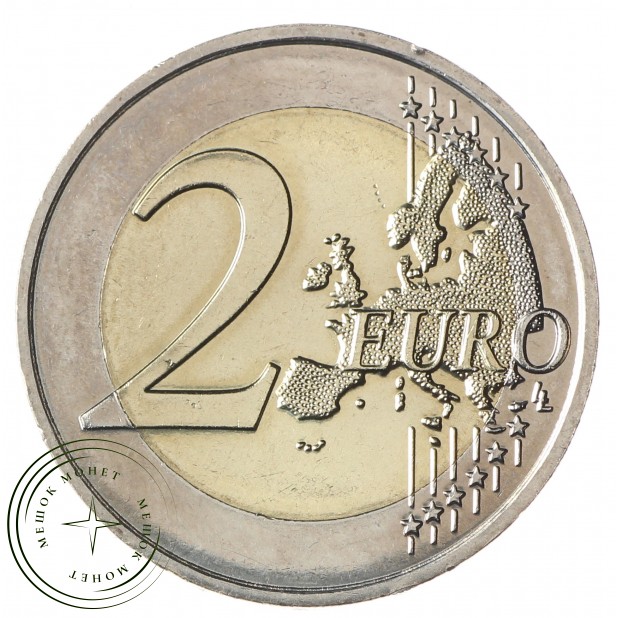 Монако 2 евро 2012 500 лет Монако