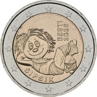 Монета Эстония 2 евро 2026 Сипсик