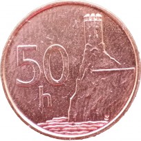 Монета Словакия 50 геллеров 1996