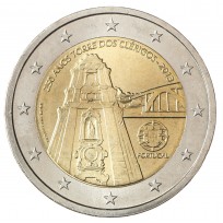 Монета Португалия 2 евро 2013 250 лет башне Клеригуш
