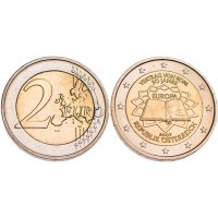 Монета Австрия 2 евро 2007 Римский договор