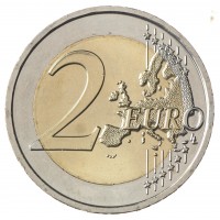 Монета Люксембург 2 евро 2012 10 лет наличному обращению евро