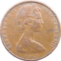 Монета Новая Зеландия 1 цент 1983