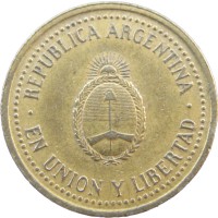 Монета Аргентина 10 сентаво 1992