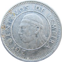 Монета Гондурас 20 сентаво 1996