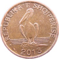 Монета Албания 1 лек 2013