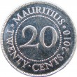 Маврикий 20 центов 2010