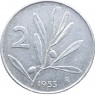 Италия 2 лиры 1953 — 30930663-1