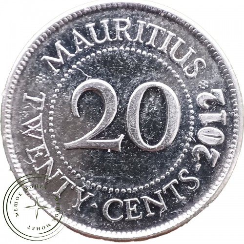 Маврикий 20 центов 2012 — 937030579-3