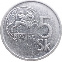 Словакия 5 крон 1993