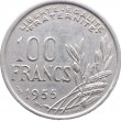 Франция 100 франков 1955