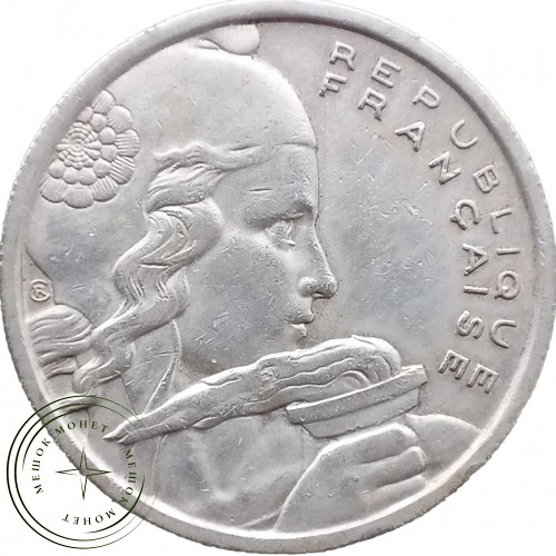 Франция 100 франков 1955 — 36813921-2