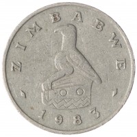 Монета Зимбабве 5 центов 1983