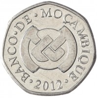 Монета Мозамбик 1 метикаль 2012