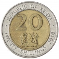 Кения 20 шиллингов 2010