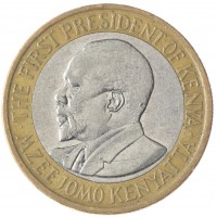 Монета Кения 10 шиллингов 2010