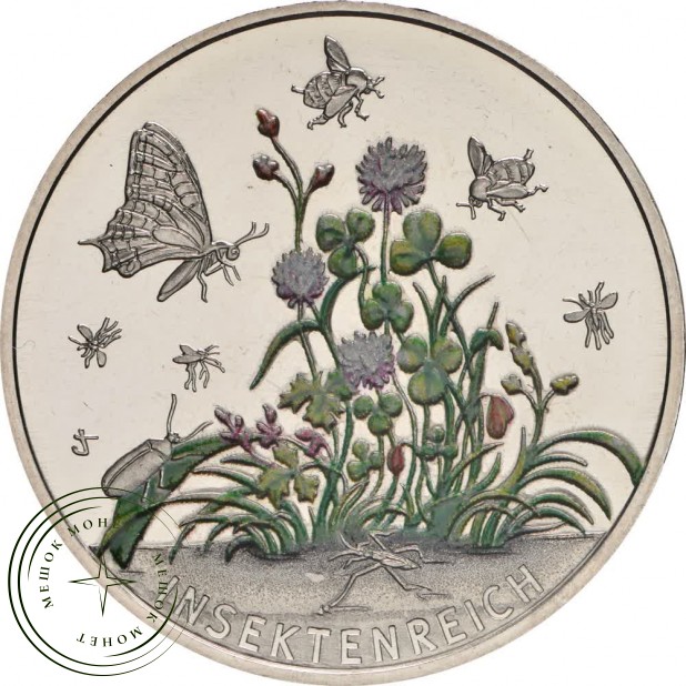 Германия 5 евро 2022 Царство насекомых