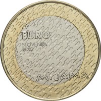 Монета Словения 3 евро 2022 Матия Ямa