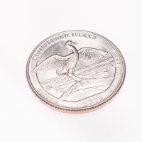 Монета США 25 центов 2018 Национальный парк Камберленд Айленд