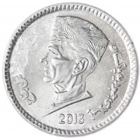 Монета Пакистан 1 рупия 2013