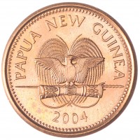 Монета Папуа—Новая Гвинея 1 тоа 2004
