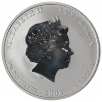 Австралия 1 доллар 2008 Год Крысы