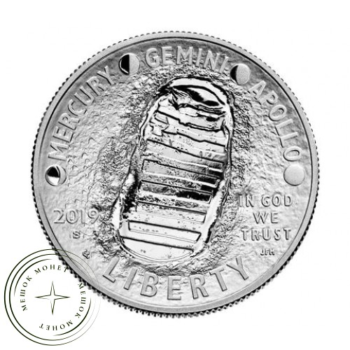 США 50 центов 2019 Аполлон 11 PROOF