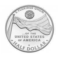 Монета США 50 центов 2019 Американский легион PROOF