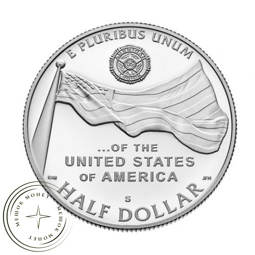 США 50 центов 2019 Американский легион PROOF