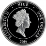 Острова Ниуэ 1 доллар 2016 Счастливого года Обезьяны