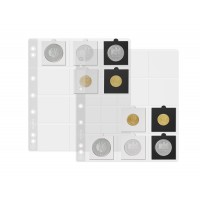 Лист NUMIS для монет в холдерах 12 ячеек 50x50