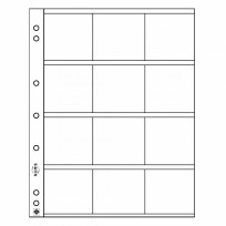 Лист NUMIS для монет в холдерах 12 ячеек 50x50