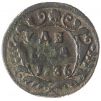 Монета Денга 1736