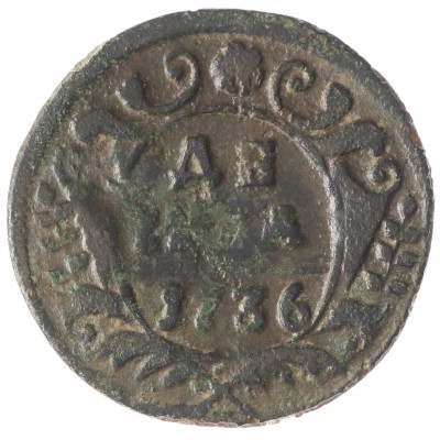 Монета Денга 1736