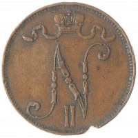 Монета 5 пенни 1905