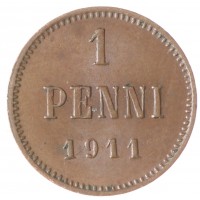 Монета 1 пенни 1911