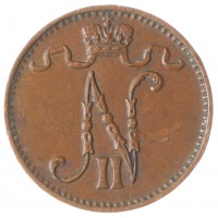 Монета 1 пенни 1913