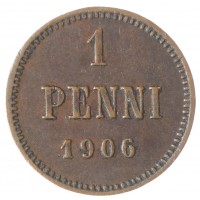 Монета 1 пенни 1906